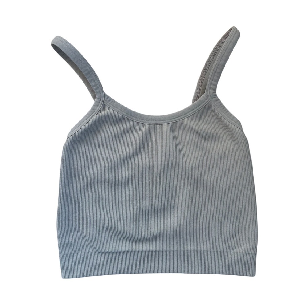 Set Active Sculptflex Ribbed Cropโ Tank taupe xs workout Pilates gym